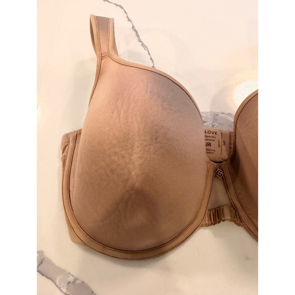 ThirdLove 24/7 Classic Full Fit Memory Foam Bra Tan Nude 34F - Picture 3 of 6